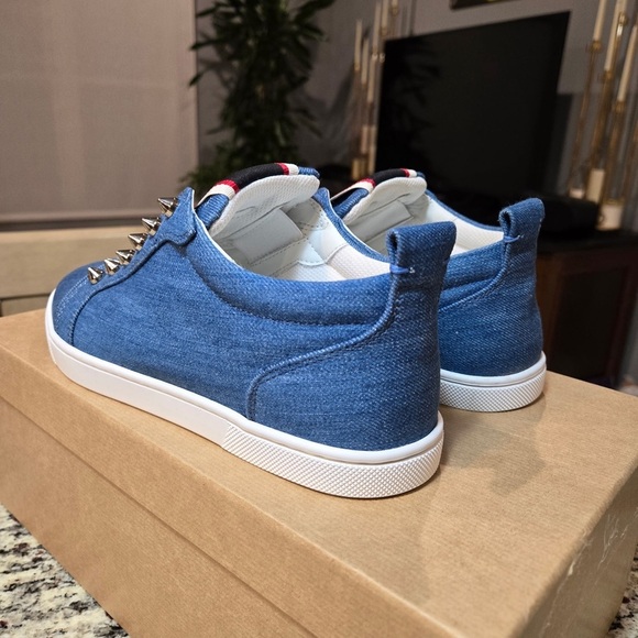 NEW Christian Louboutin FAV Pique A Vontade Woman Sneaker Size 37.5 - Picture 6 of 12